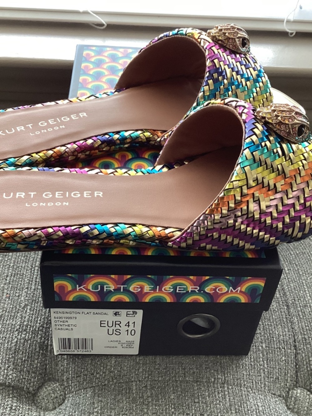 Kurt Geiger London Kensington Slide Sandal, size US10/EU41 - Picture 12 of 14